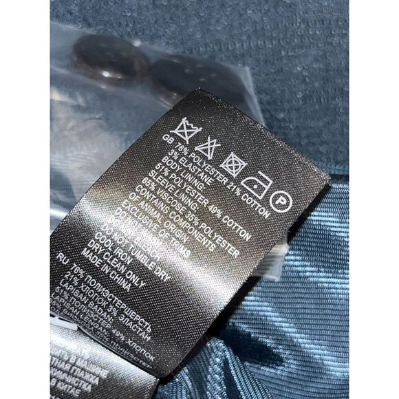 NWT REISS Neya Tailored Blazer petrol blue Women's Size 2 - Picture 13 of 14